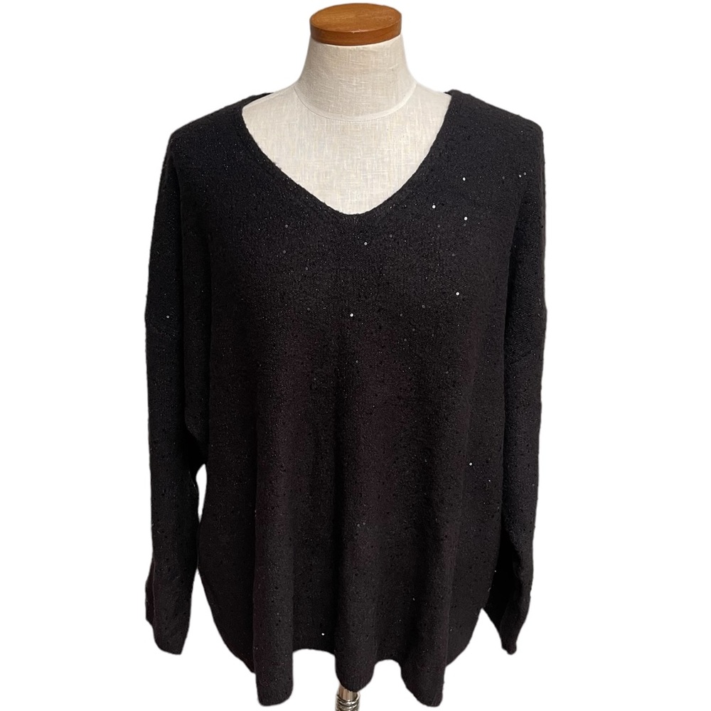 EVRI Sweater Black with small Sequins